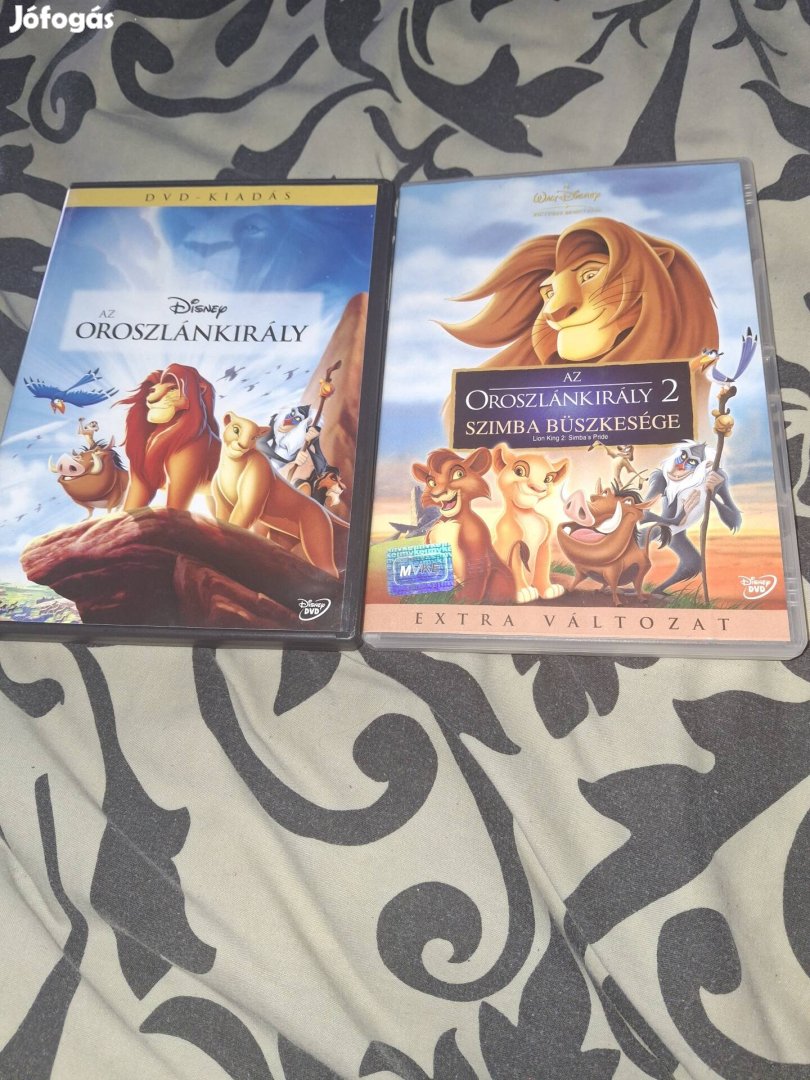 Az oroszlánkirály Disney DVD 1-2 Rajzfilm