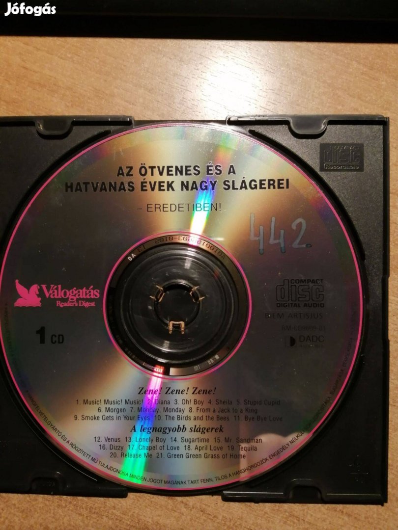 Az ötvenes és hatvanas évek nagy slágerei 4. CD