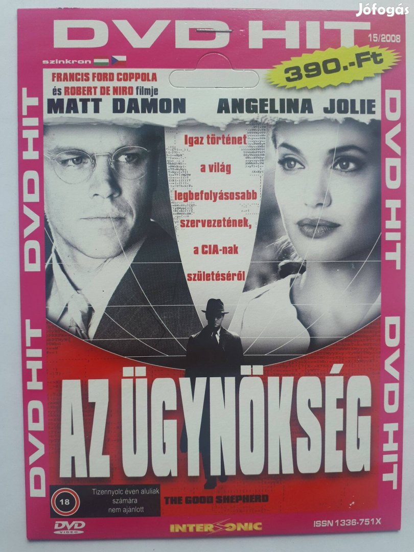 Az ügynökség (Matt Damon, Angelina Jolie) - papírtokos DVD posta 255