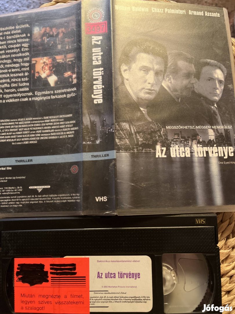 Az utca törvénye vhs kazetta