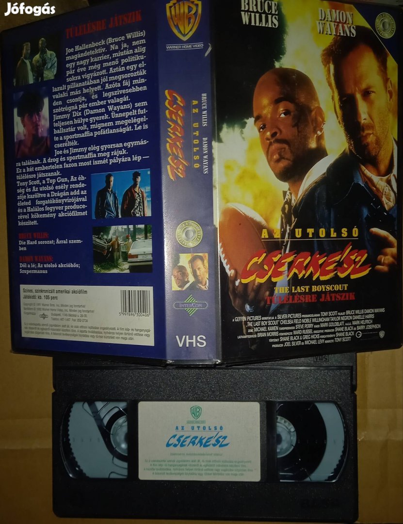 Az utolsó cserkész - akció vhs - Bruce Willis