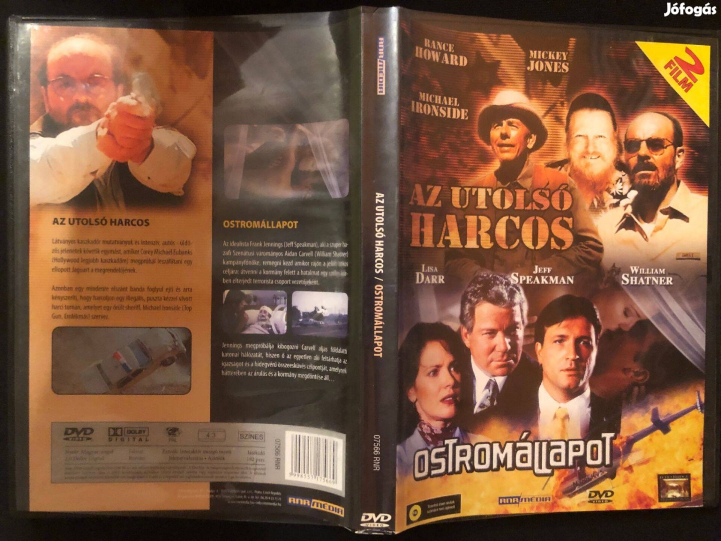 Az utolsó harcos + Ostromállapot DVD (karcmentes, 2 film 1 DVD)