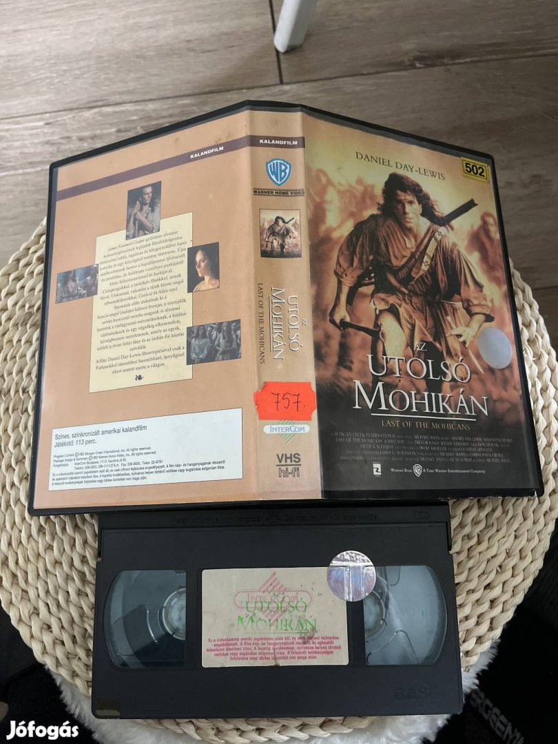 Az utolsó mohikán vhs film