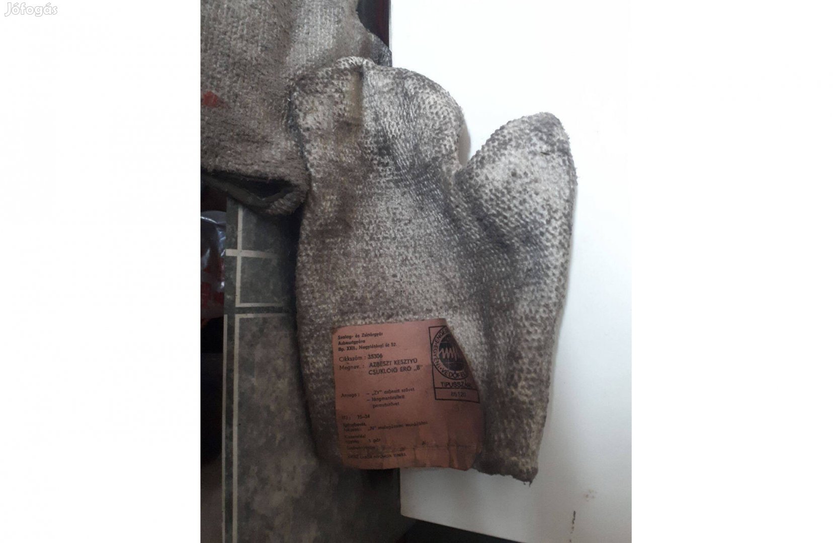 Azbeszt kesztyű új eladó !