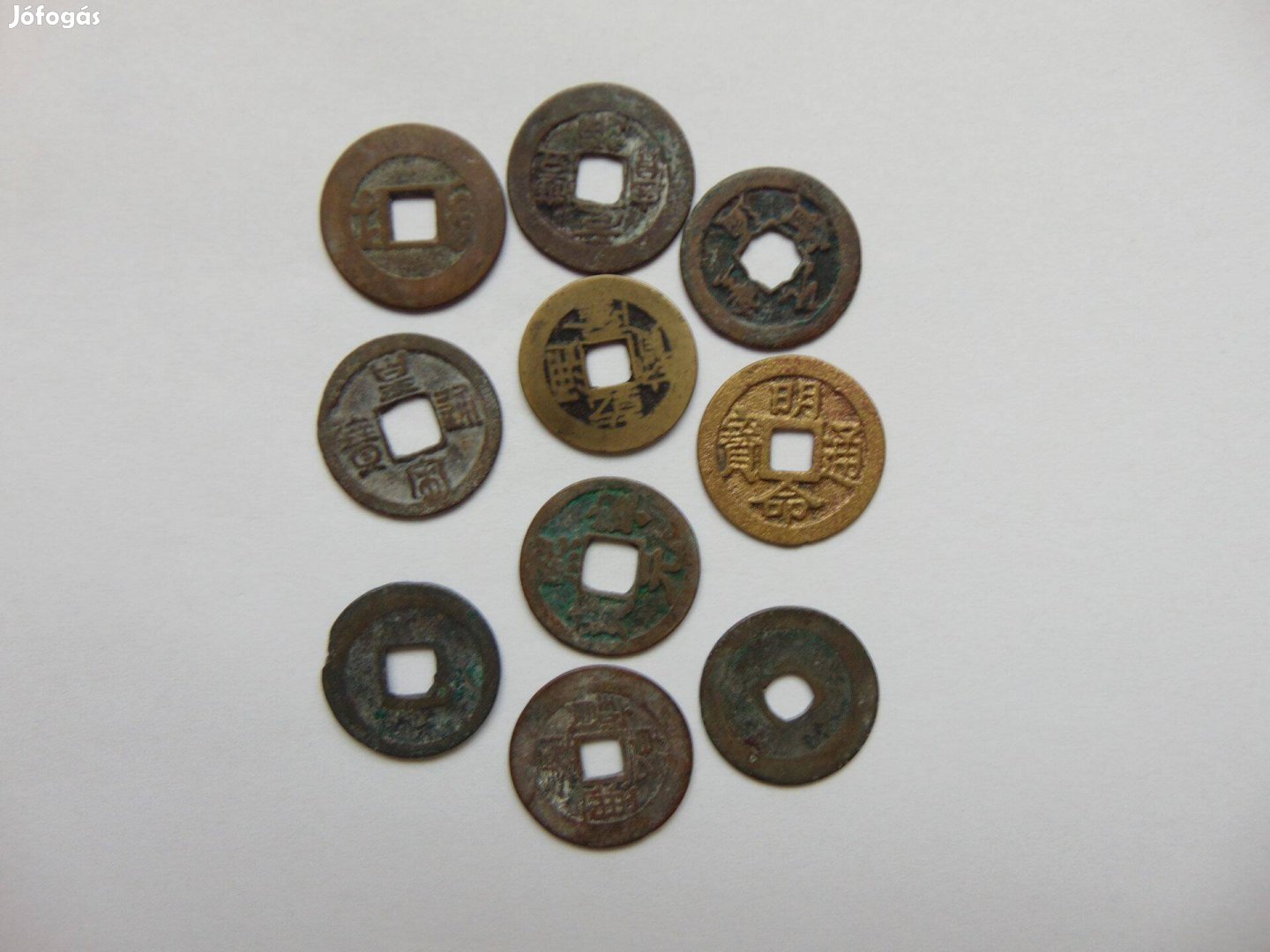 Ázsia 10 darab fémpénz LOT !