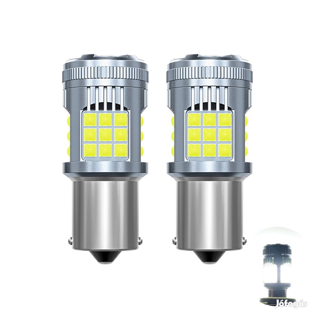 BA15S led fehér CANBUS 2db
