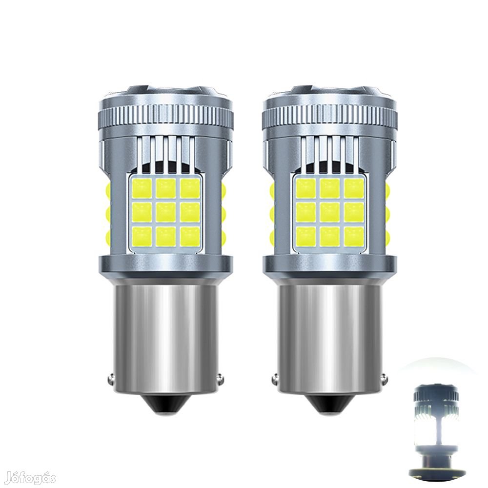 BA15S led fehér CANBUS 2db