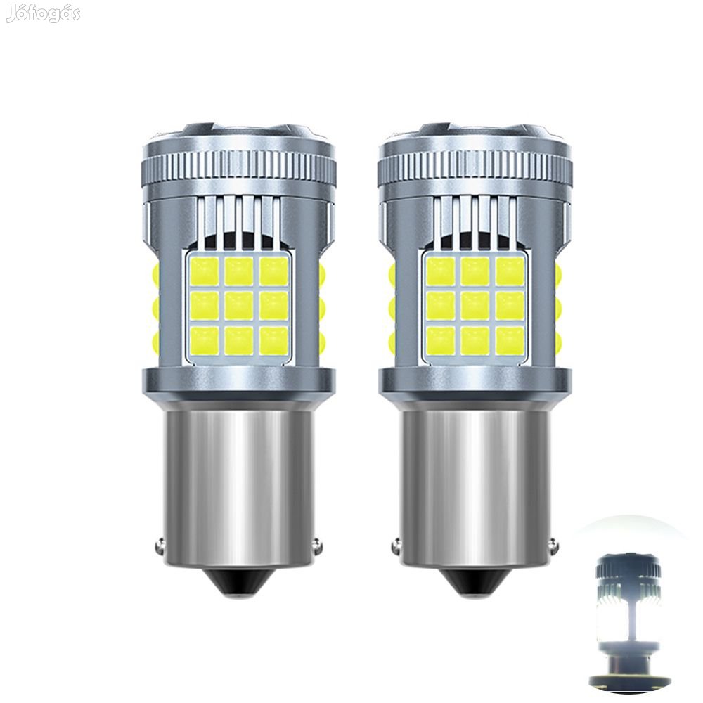 BA15S led fehér CANBUS 2db