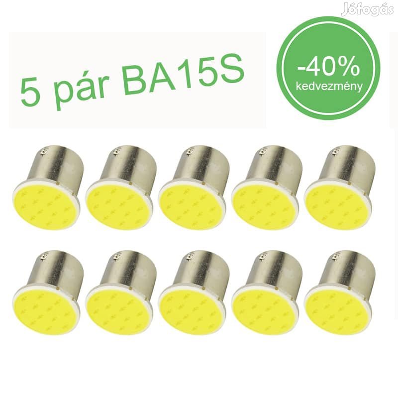 BA15S led sárga 10db csomag ajánlat!