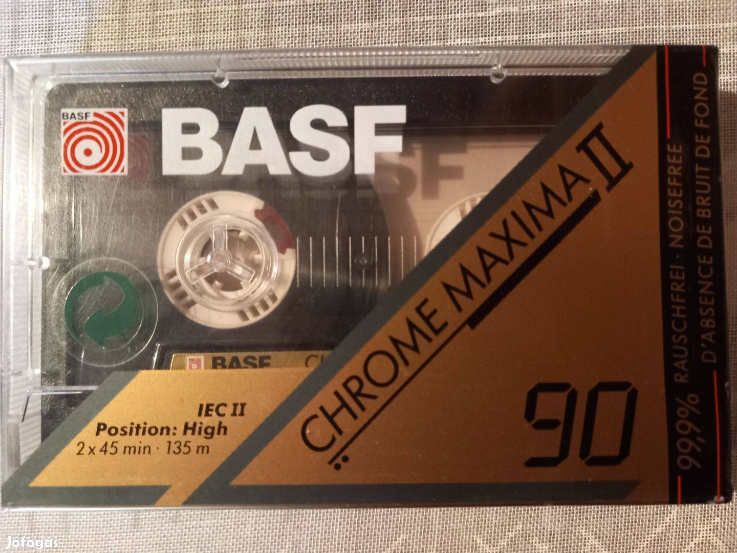 BASF Chrome Maxima II 90 1991 új, lezárt magnókazetta