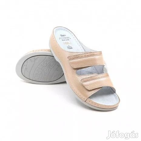 BATZ REA Peach NŐI BŐR PAPUCS 36-41