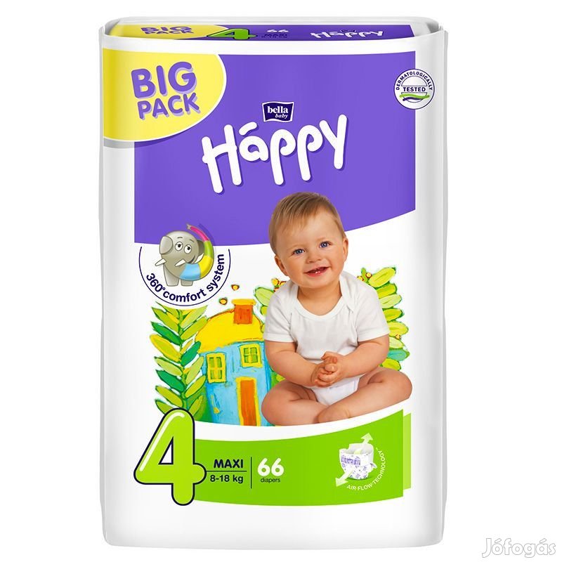 BELLA BABY HAPPY MAXI BIG PACK 8-18KG 66X