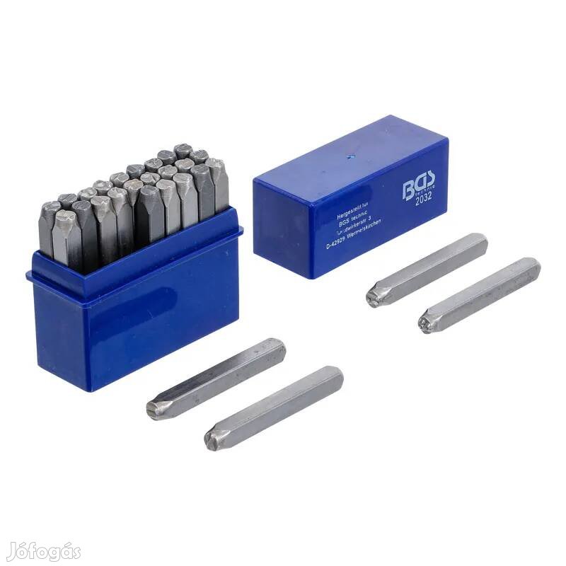 BGS Betűbeütő készlet betű beütő szett 5 mm BGS-2032