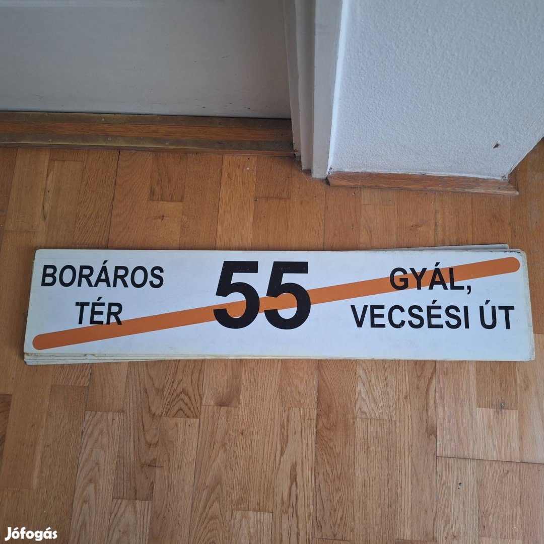 BKV 55-ös busz tábla