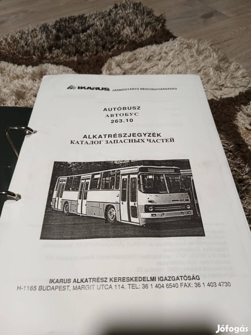 BKV Ikarus 263.10 Alkatrészjegyzék