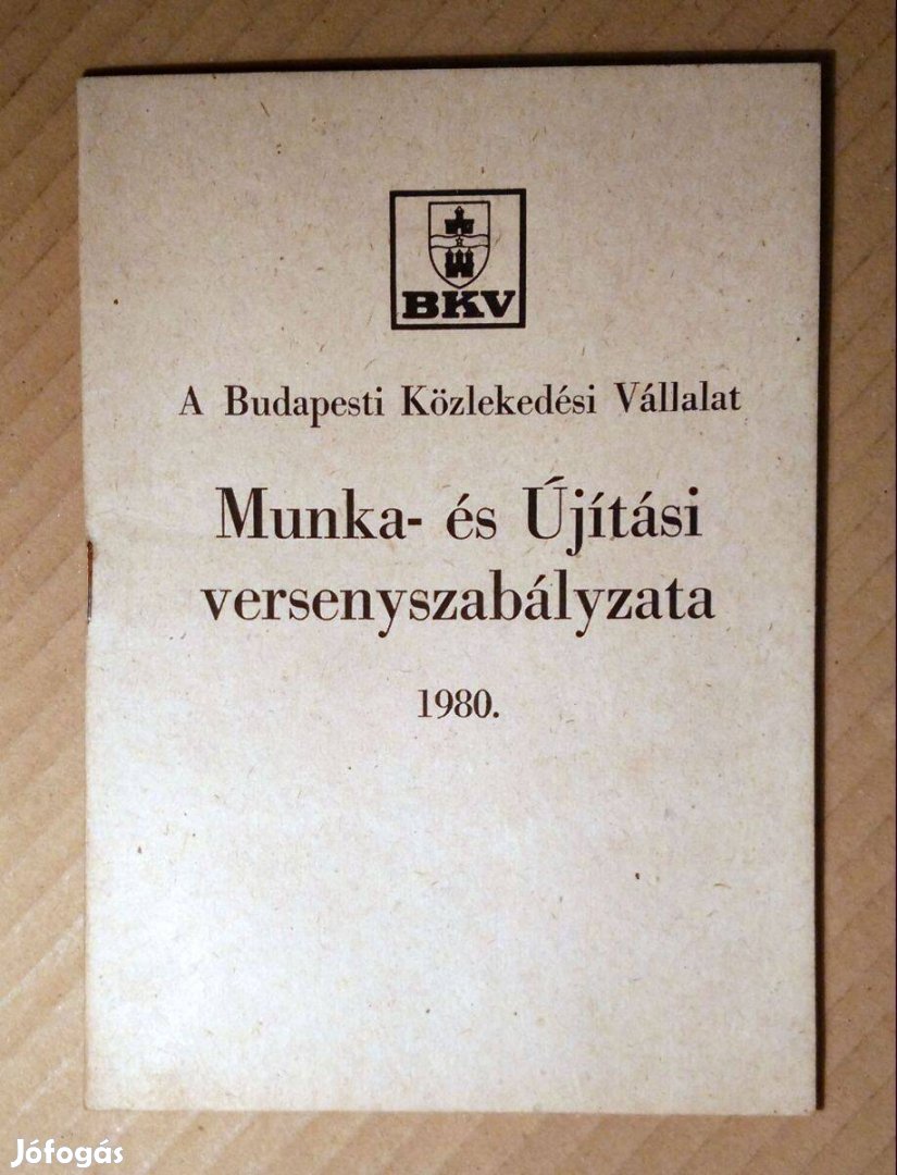 BKV Munka- és Újítási Versenyszabályzata 1980