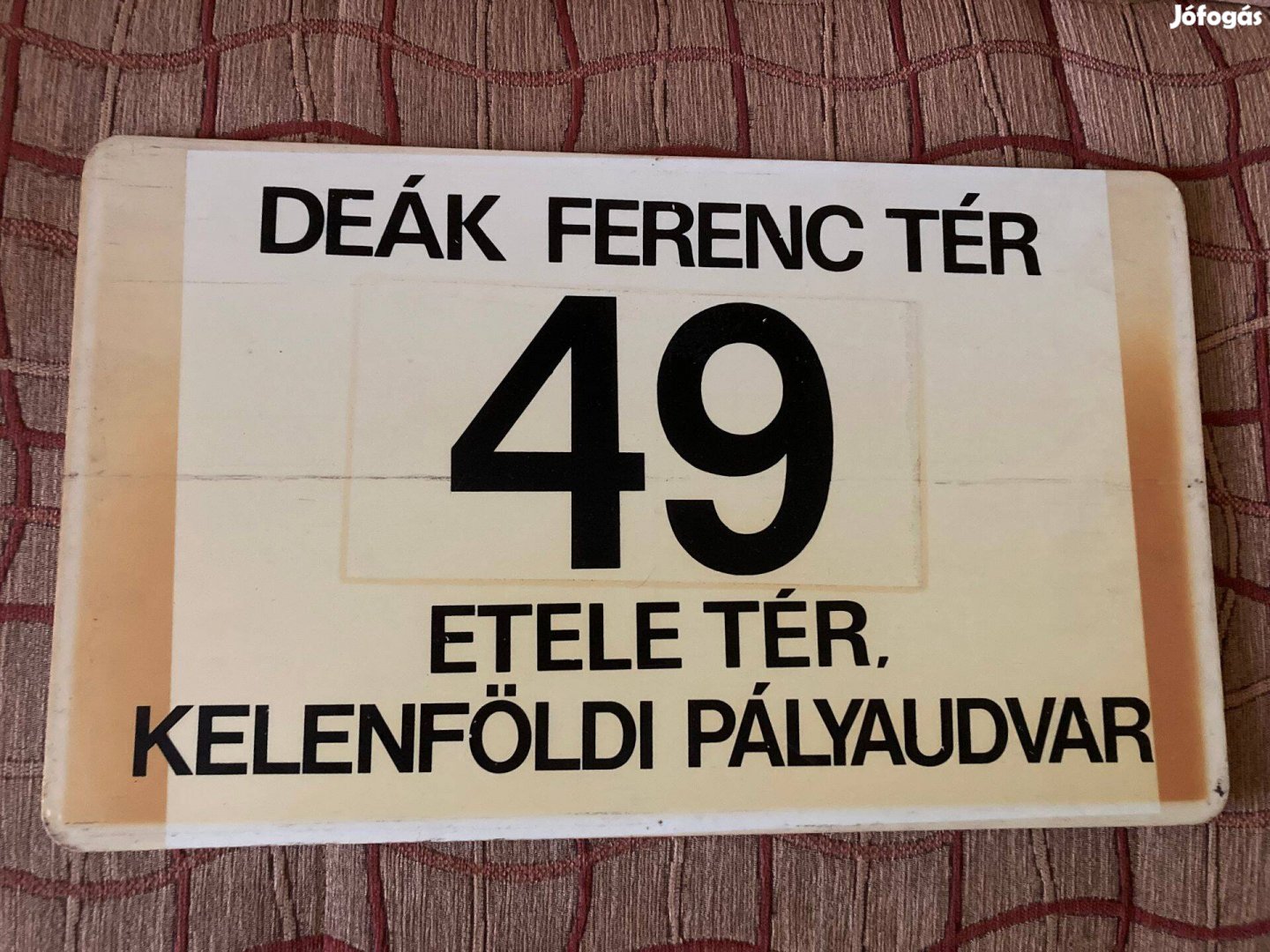 BKV villamostábla 49