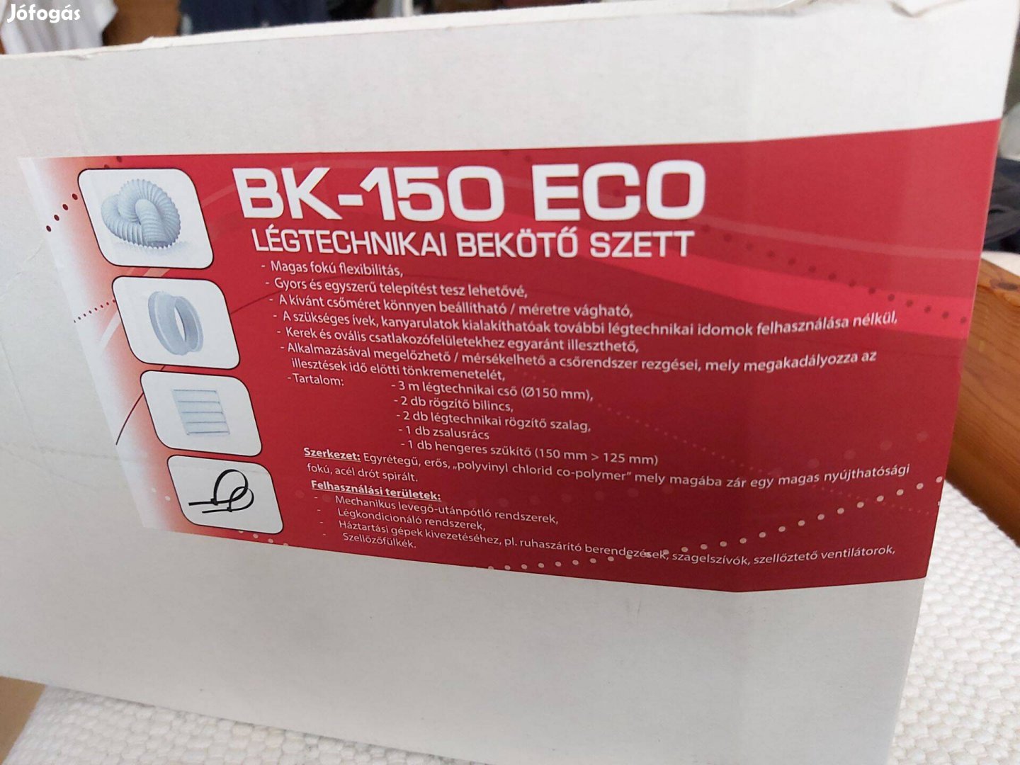 BK-150 eco légtechnikai bekötő szett