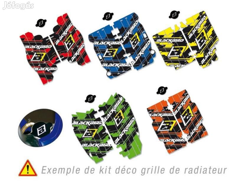 BLACKBIRD Dream Graphic 3 Radiátor Louver Grafikai Készlet Piros Honda