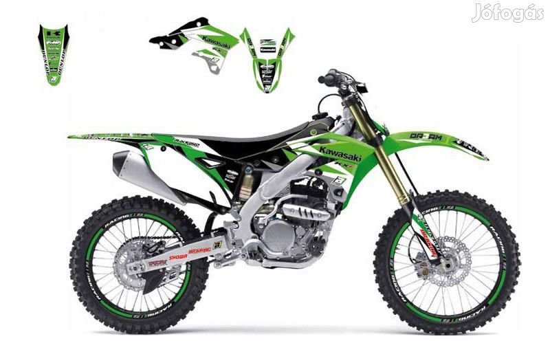 BLACKBIRD Dream Graphic 3 grafikai készlet Kawasaki KX500-hoz