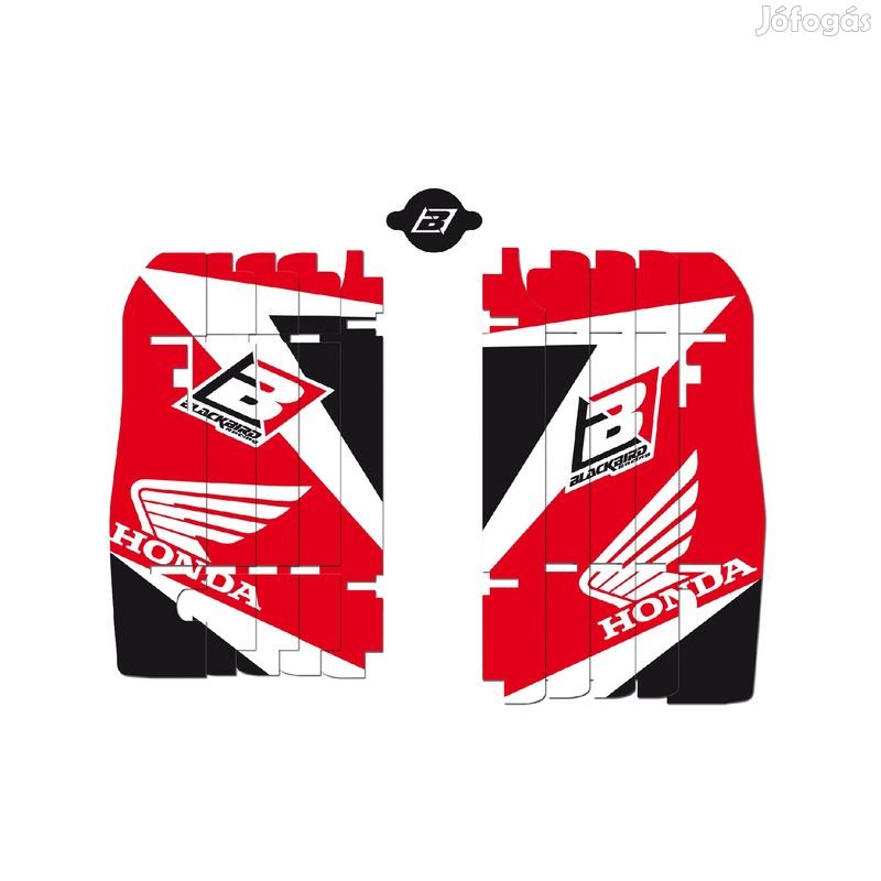 BLACKBIRD Radiátor Zsalugáter Grafikai Készlet Piros Honda CRF250R