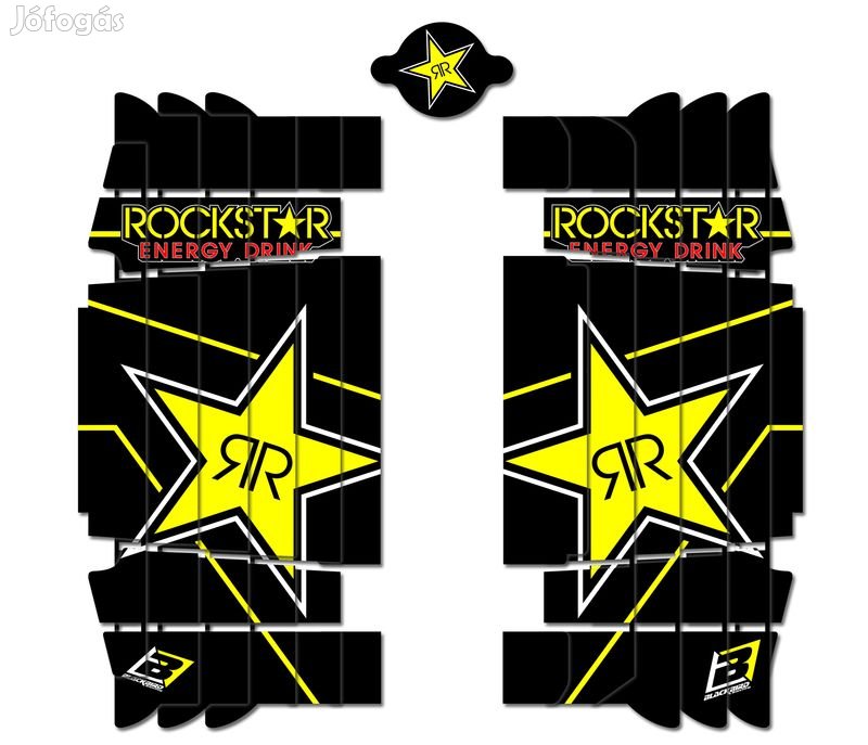 BLACKBIRD Rockstar Energy hűtőventilátor grafikai készlet Husqvarna TC