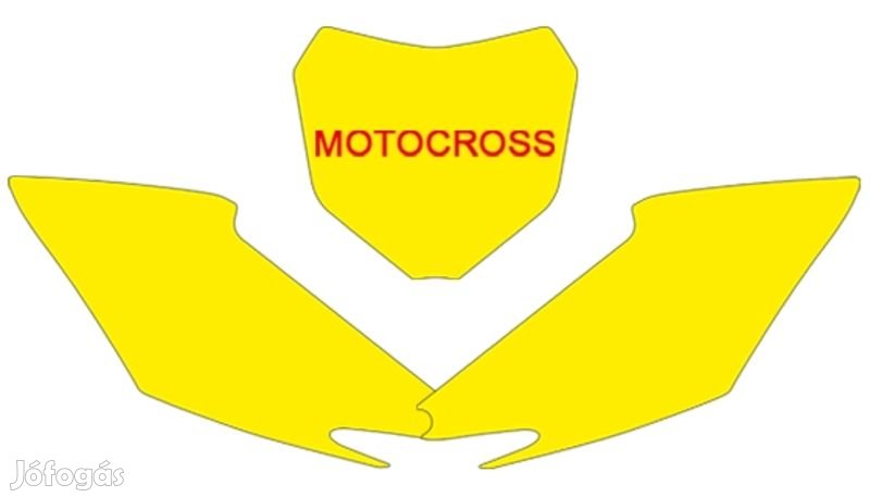 BLACKBIRD Sárga Rendszámtábla Matricák Honda CRF250R/450R-hez