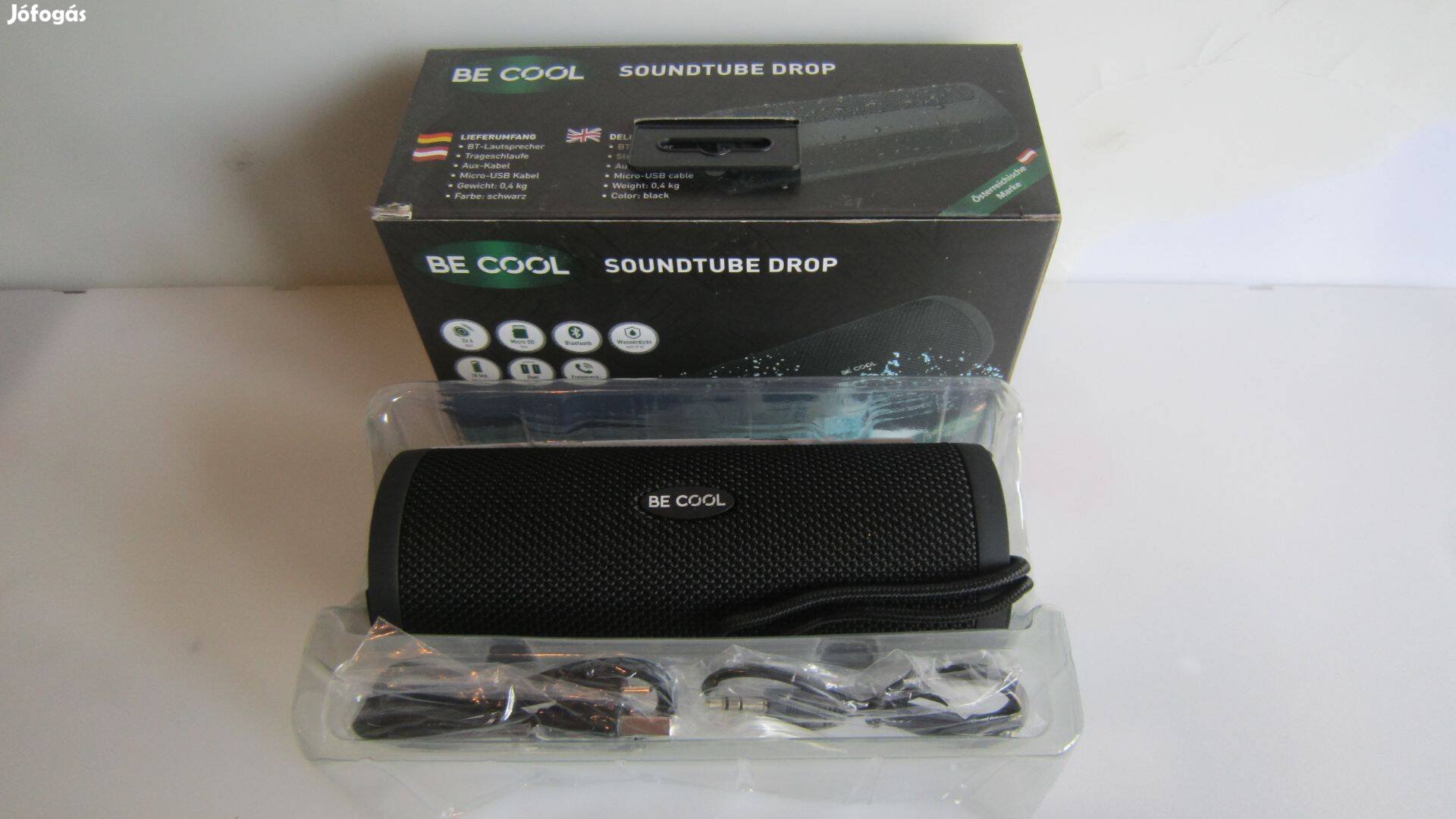 BLUETOOTH Hangszóró BE COOL Soundtube Drop akcióban