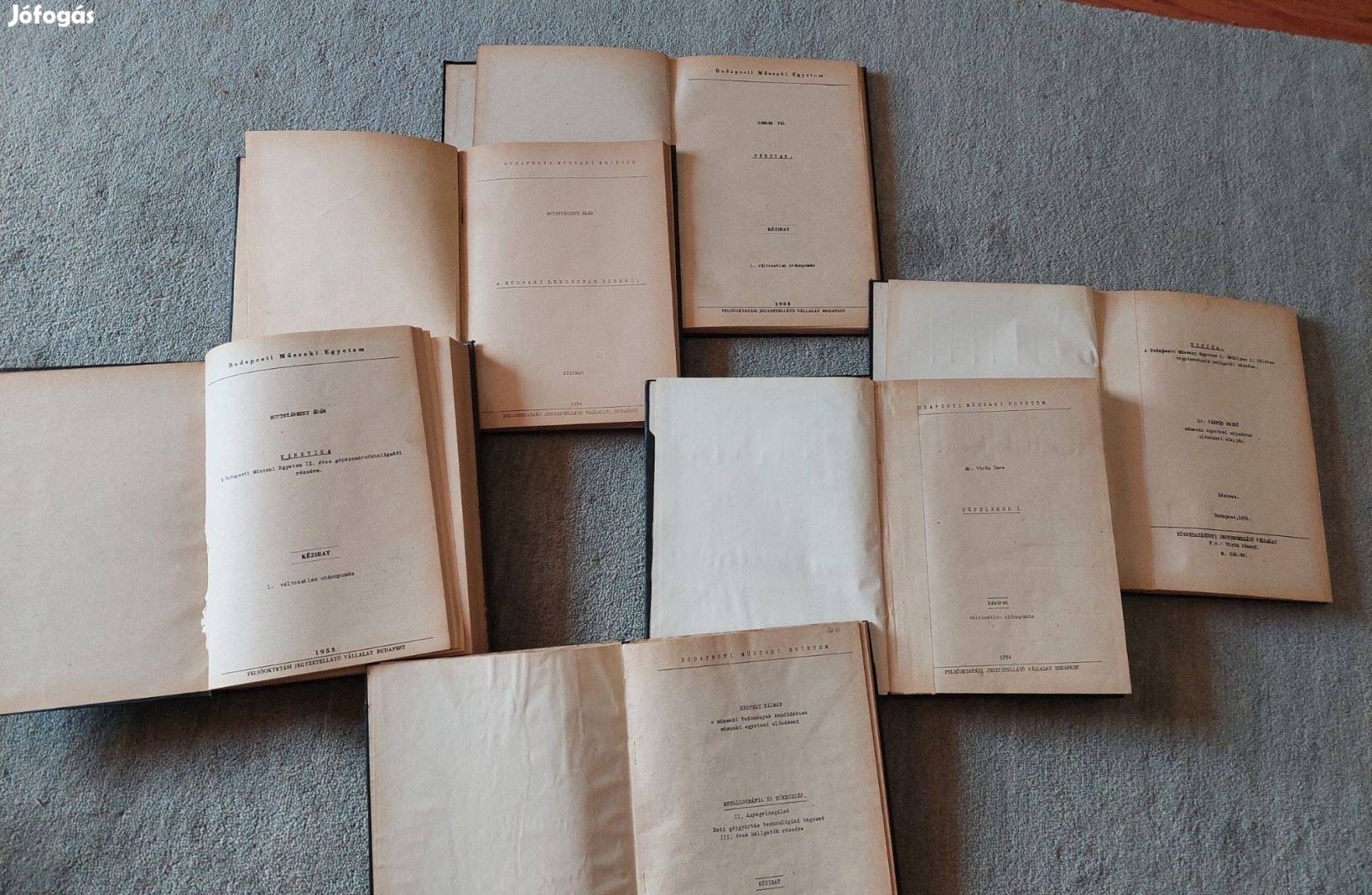 BME jegyzetek 50 évekből