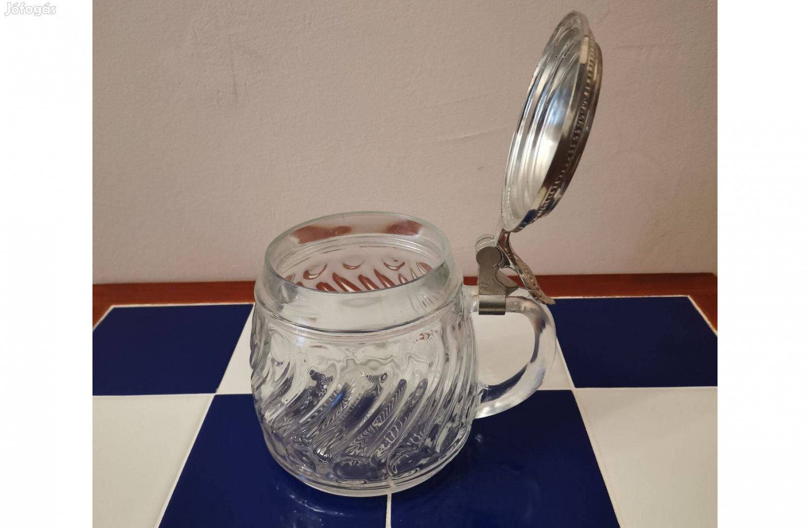 BMF N jelzett mini óntetejű üveg krigli,kupa