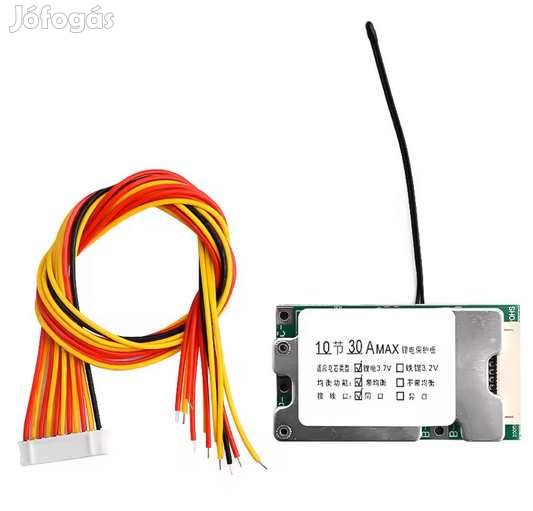 BMS 10S 36V 30A Balanced  Li-Ion Akku Pakkokhoz (5913)