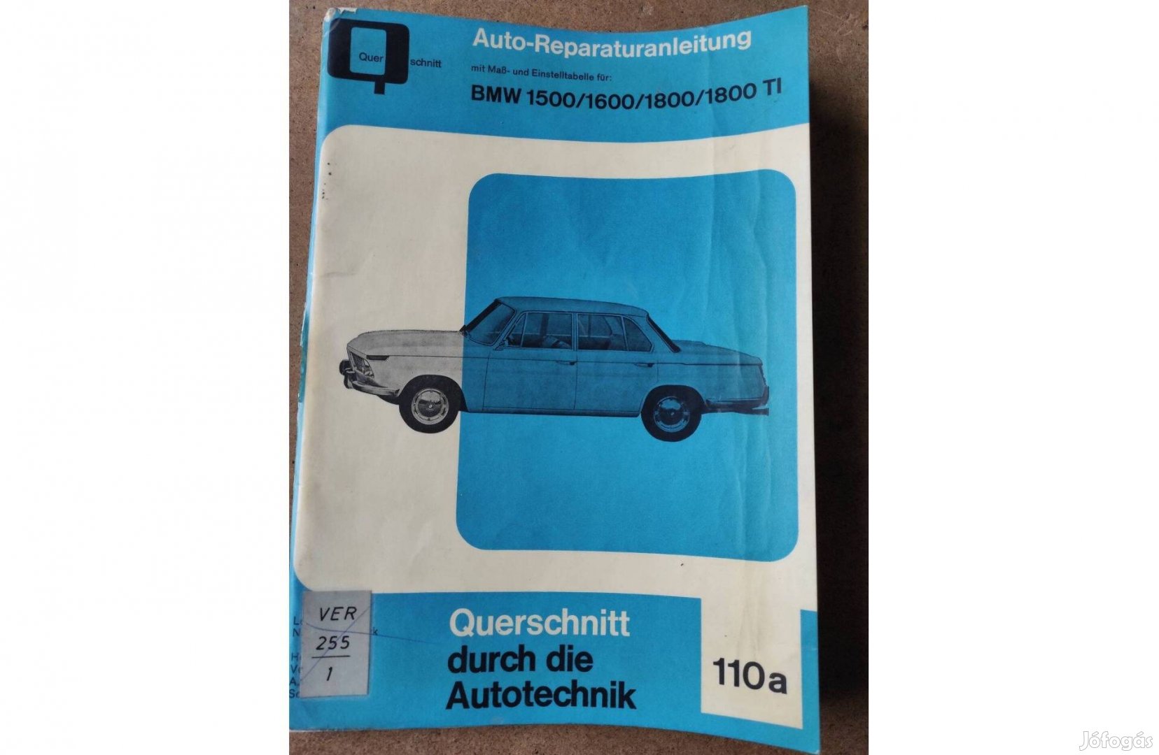 BMW 1500/1600/1800/1800Ti javítási karbantartási könyv