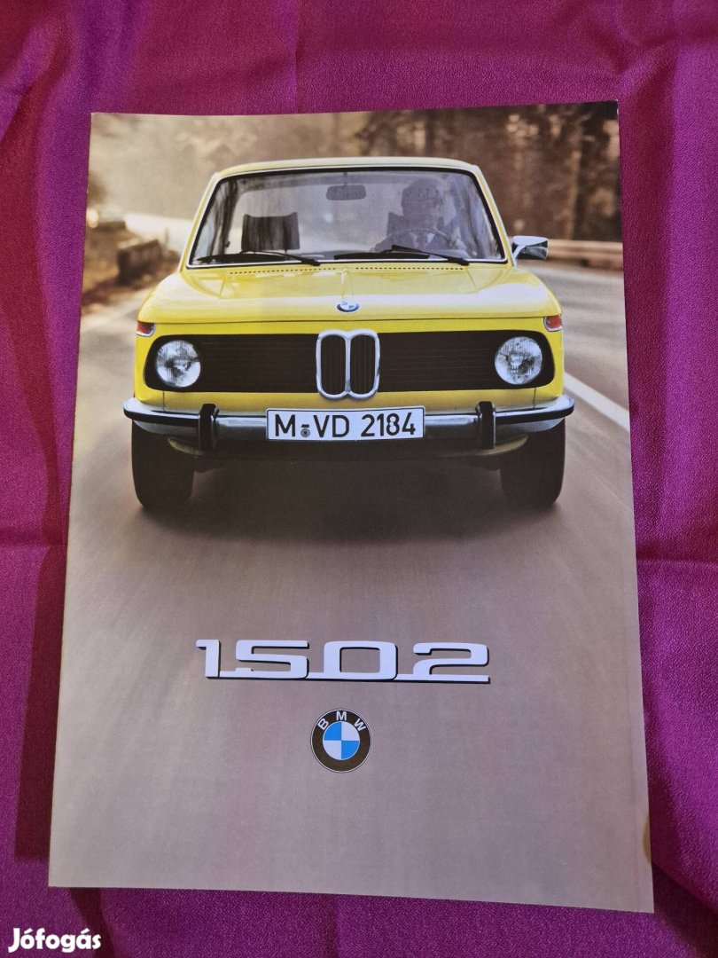 BMW 1502 eredeti prospektus katalógus  veterán OT