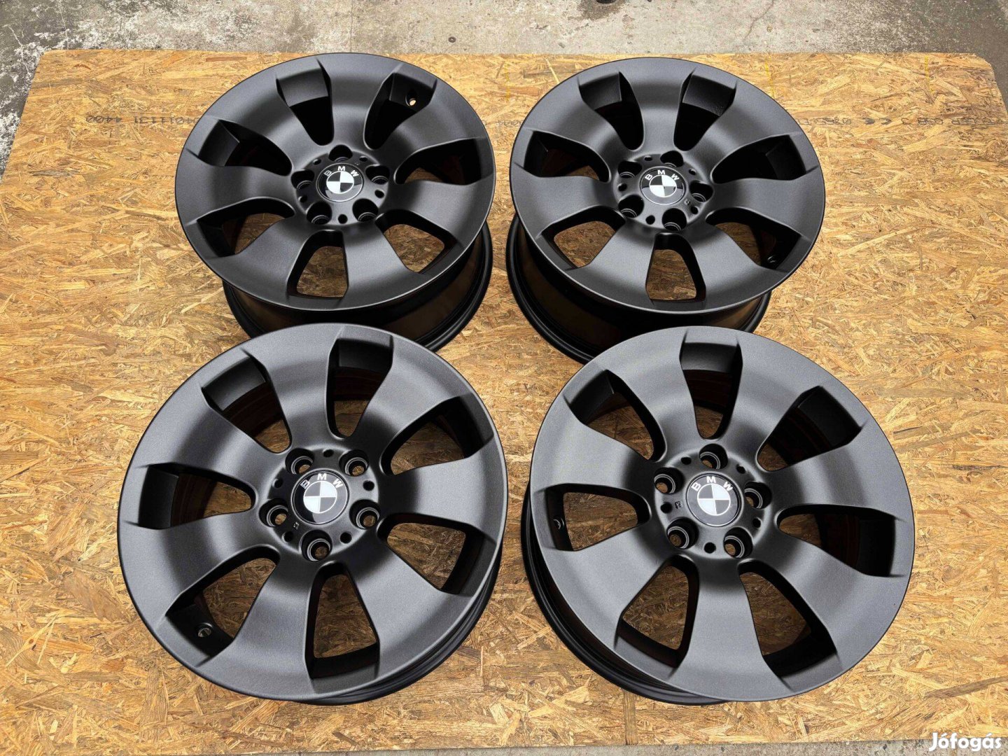 BMW 17" 5x120 gyári fekete alufelni eladó 17 coll E36 E46 E90 E91 E92