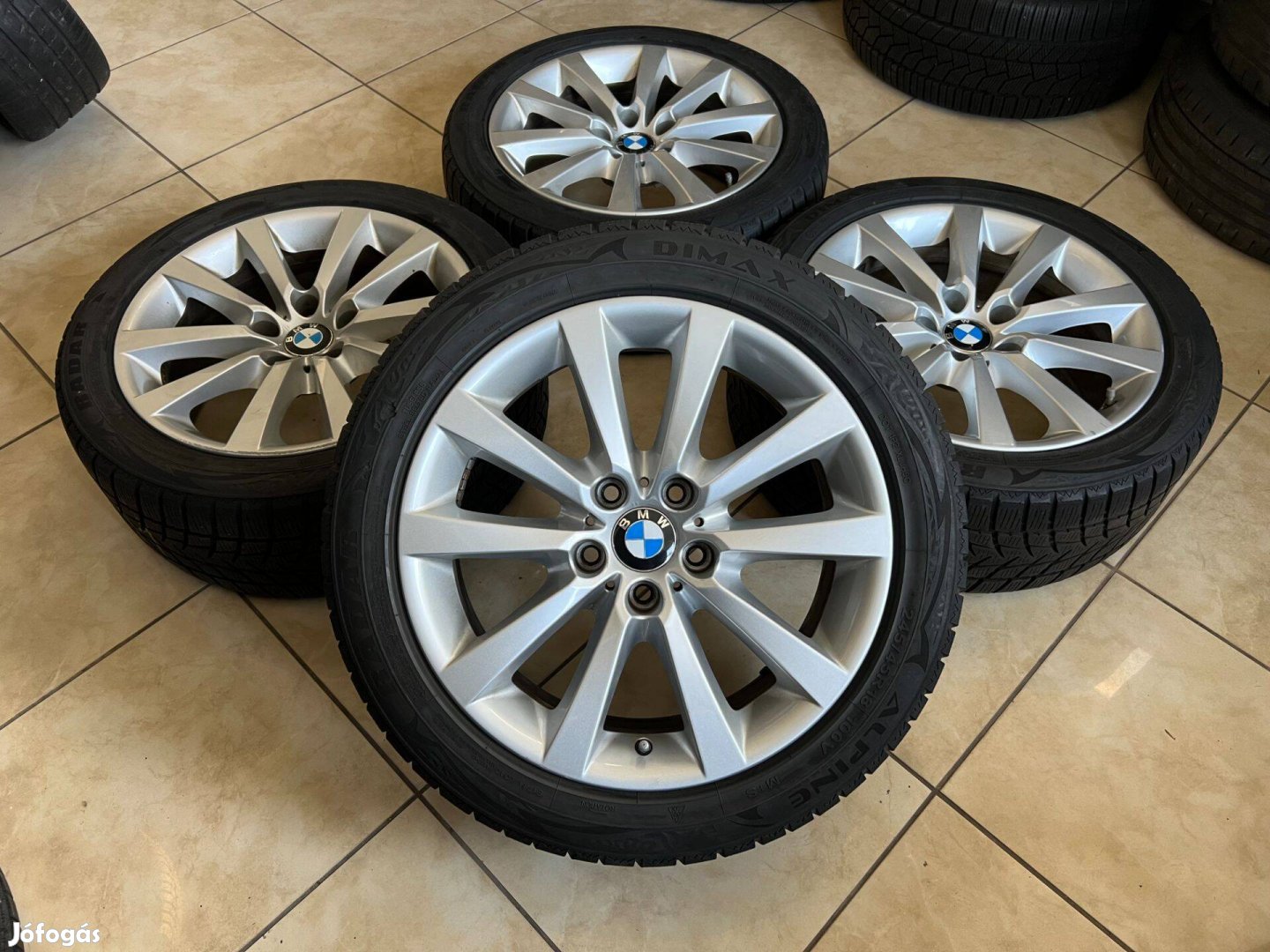 BMW 18" 5x120 alufelni felni f10 f11 245/45r18 téli gumi