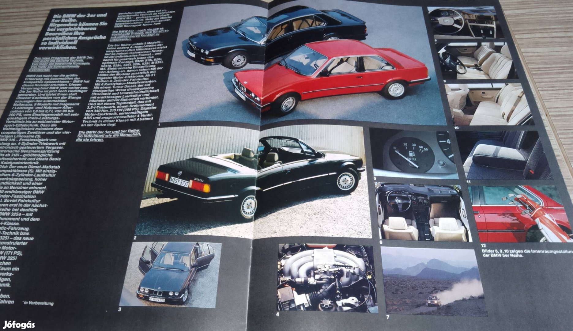 BMW 1985 program prospektus, katalógus.