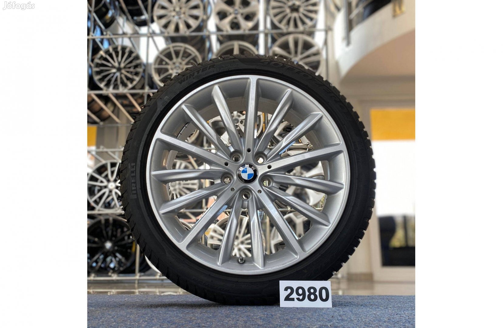 BMW 19 gyári alufelni felni, 5x112, kétszéles téli gumi G30 G31 (2980)