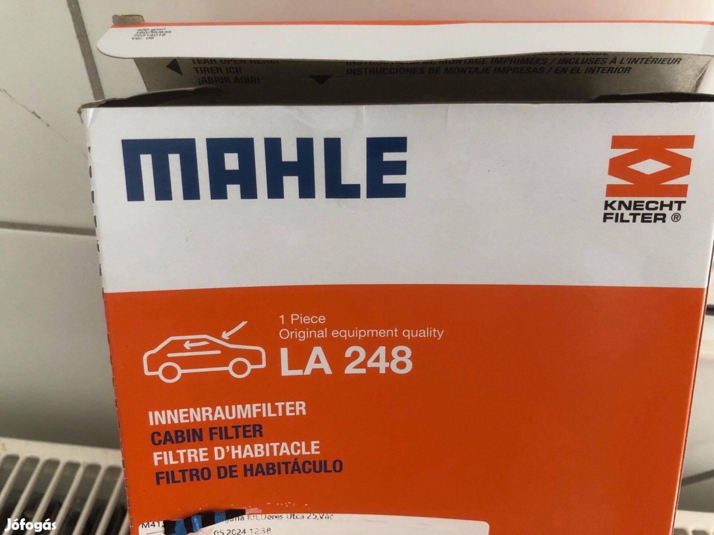 BMW 1 3 E széria Mahle LA 248 utastér levegő szűrő pollenszűrő új