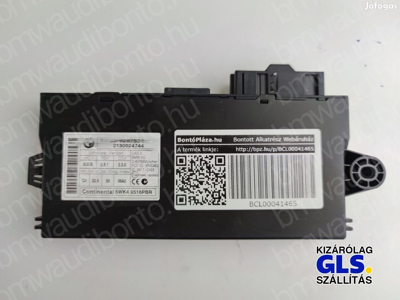 BMW 1 Cabrio (E88) Indításgátló vezérlőegység/modul (9287534)
