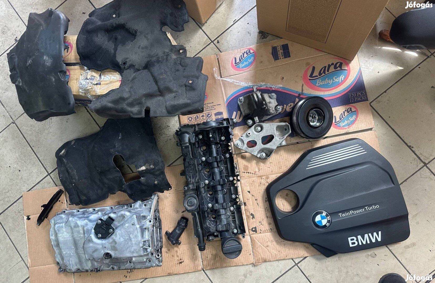 BMW 1 F20 F21 116 B47 olajteknő motorvédő burkolat szelepfedél bakok