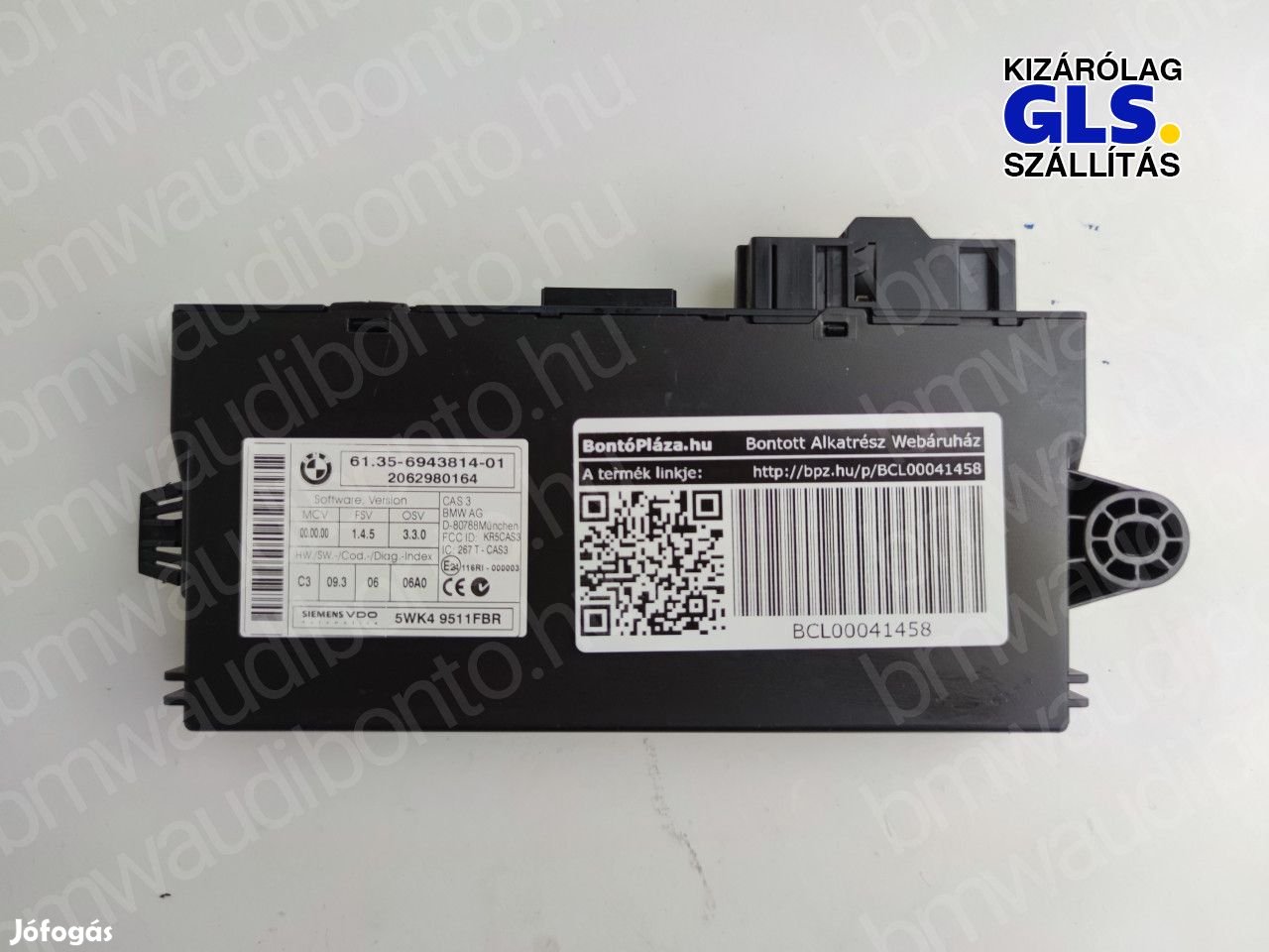 BMW 1 (E87) Indításgátló vezérlőegység/modul (6943814, 61356943814)
