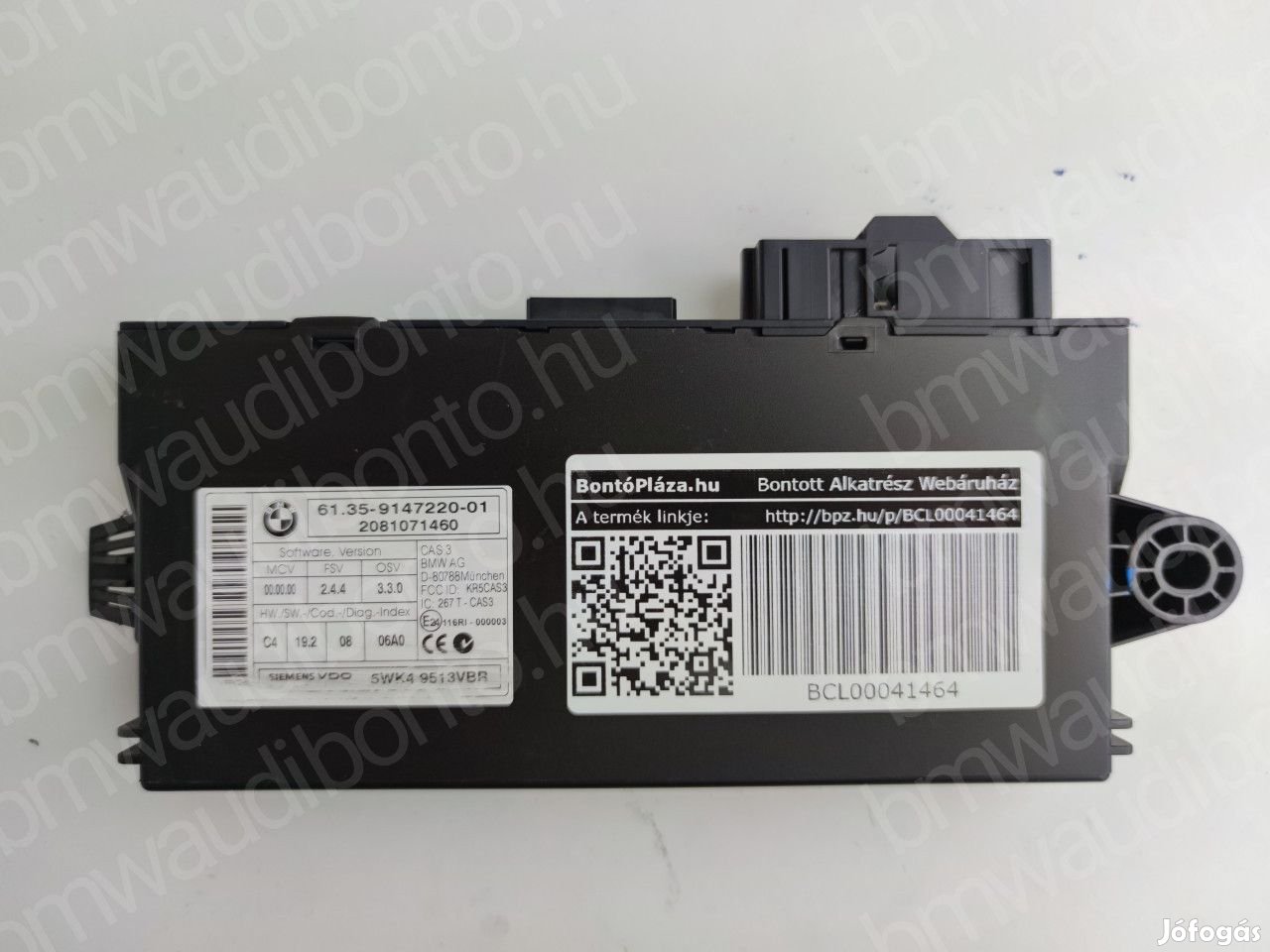 BMW 1 (E87) Indításgátló vezérlőegység/modul (9147220, 61359147220)