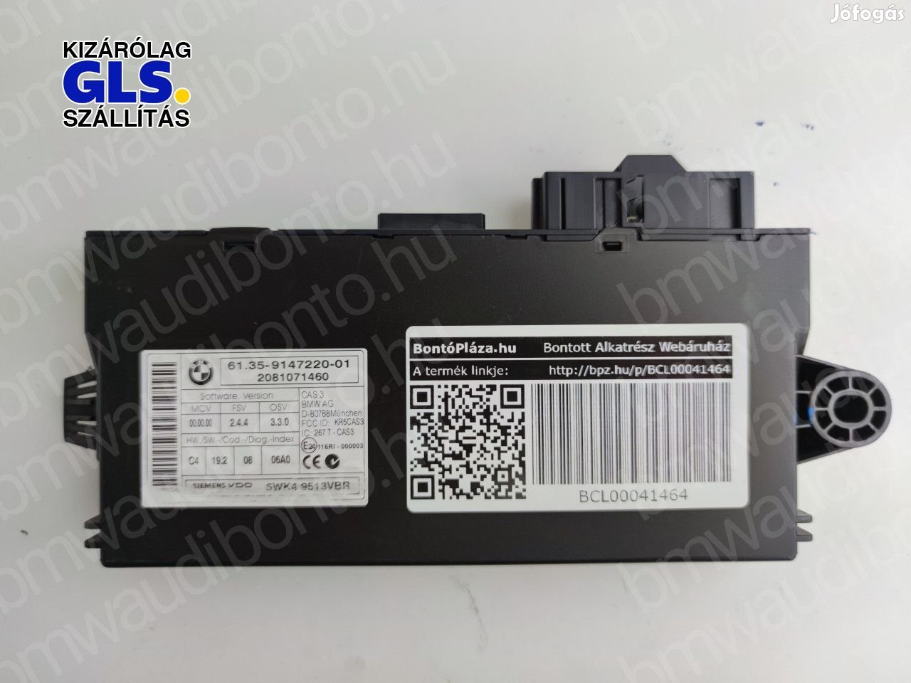 BMW 1 (E87) Indításgátló vezérlőegység/modul (9147220, 61359147220)