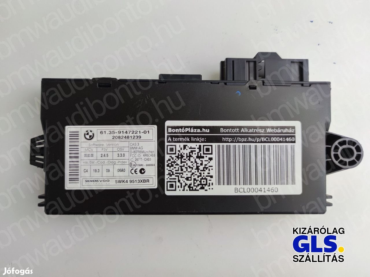 BMW 1 (E87) Indításgátló vezérlőegység/modul (9147221, 61359147221)