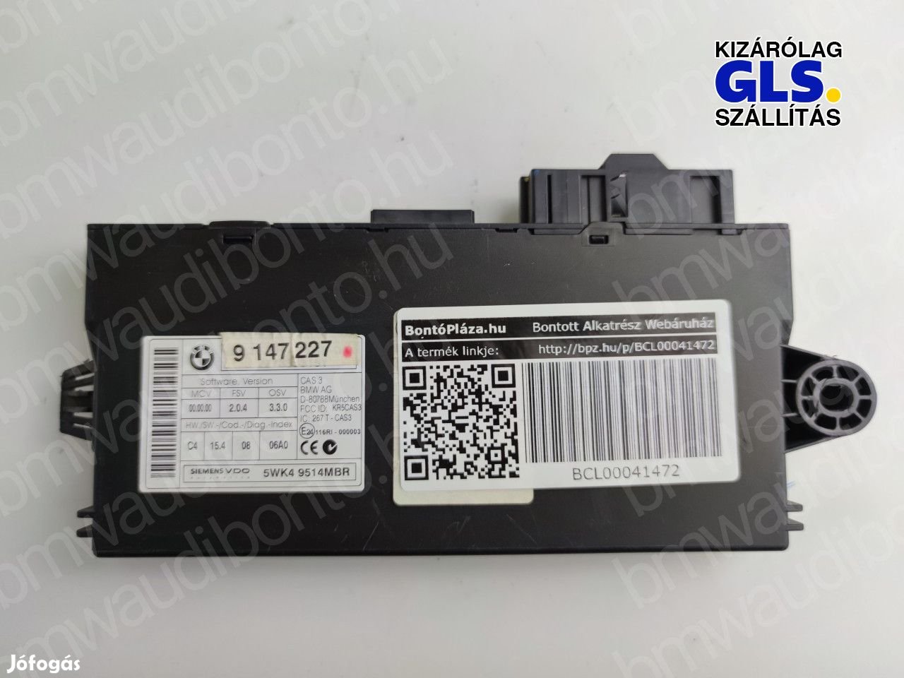 BMW 1 (E87) Indításgátló vezérlőegység/modul (9147227, 61359147227)