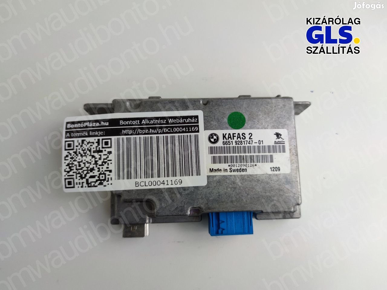 BMW 1 (F20) Sávtartó vezérlőegység/modul (9281747, 66519281747)