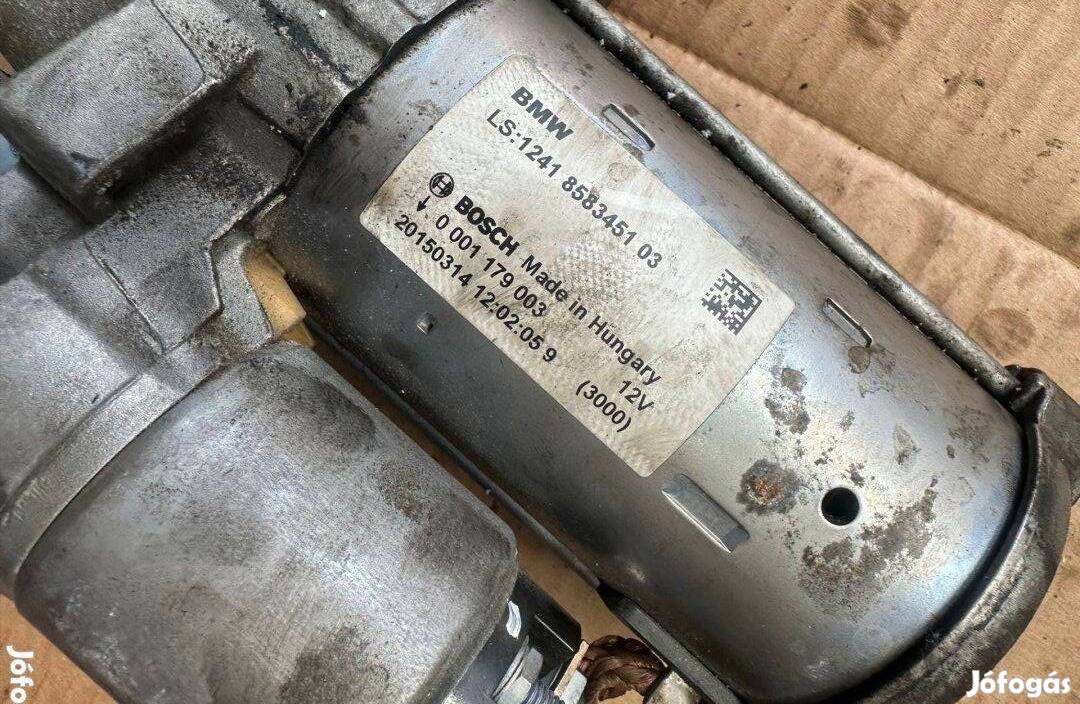 BMW 1-es 116 3-as 316 4-es 5-ös B47 önindító 0 001 179 003, 1241 85834