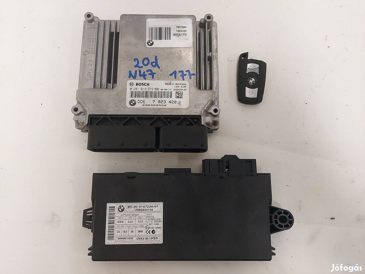 BMW 20d motorvezérlő 0281014572 7823420 9147226 CAS modul