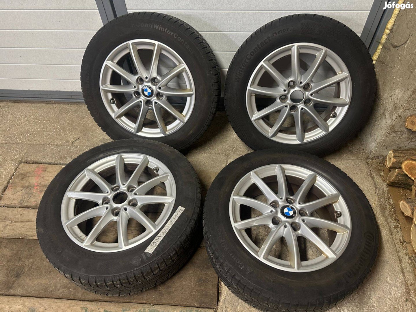 BMW 2 széria-hoz alufelni garnitúra eladó téligumival