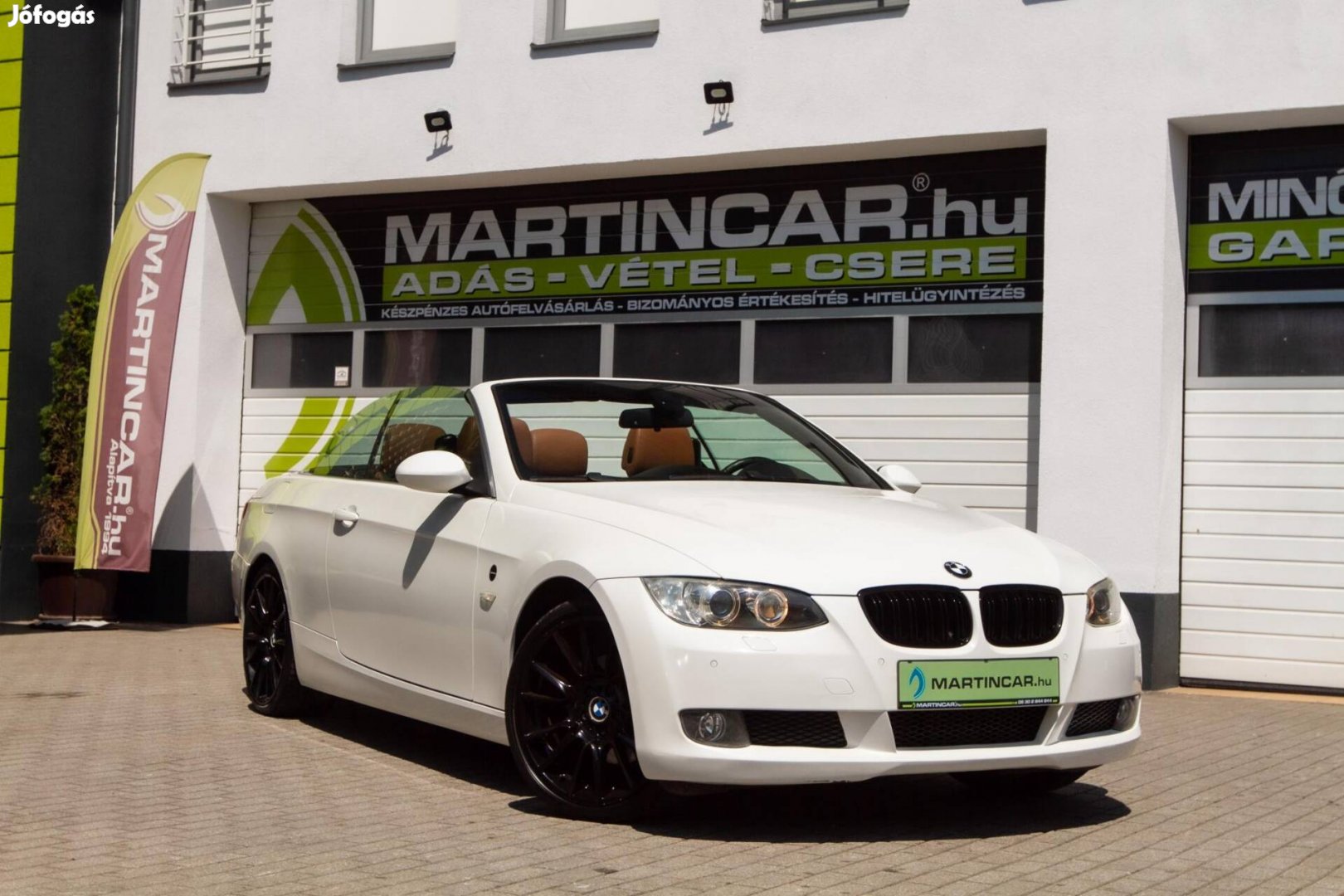 BMW 320d Cabrio Alpinweiss +Első Tulajdonostól...